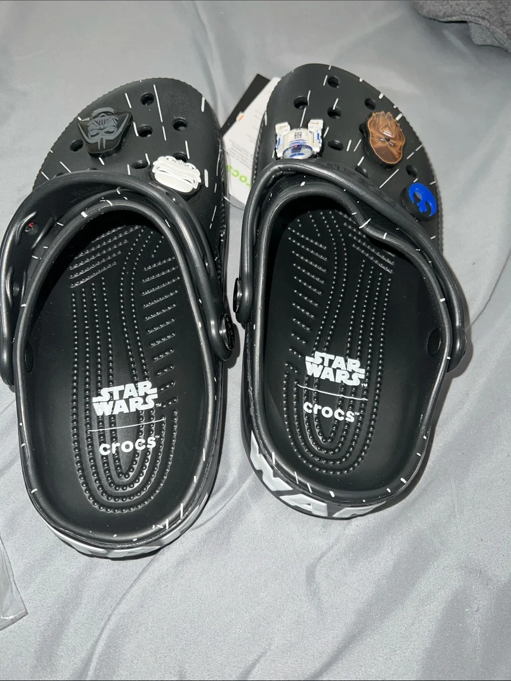 CROCS Kids Black Star Wars Clog with Character Jibbitz
